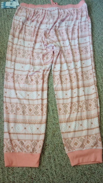 Muk Luks Dream Knit Pajamas/Loungewear Shirt/Pant Set Size 1X Super Soft Jogger